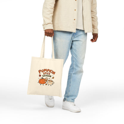 Pumpkin Spice Season Canvas Tote Bag