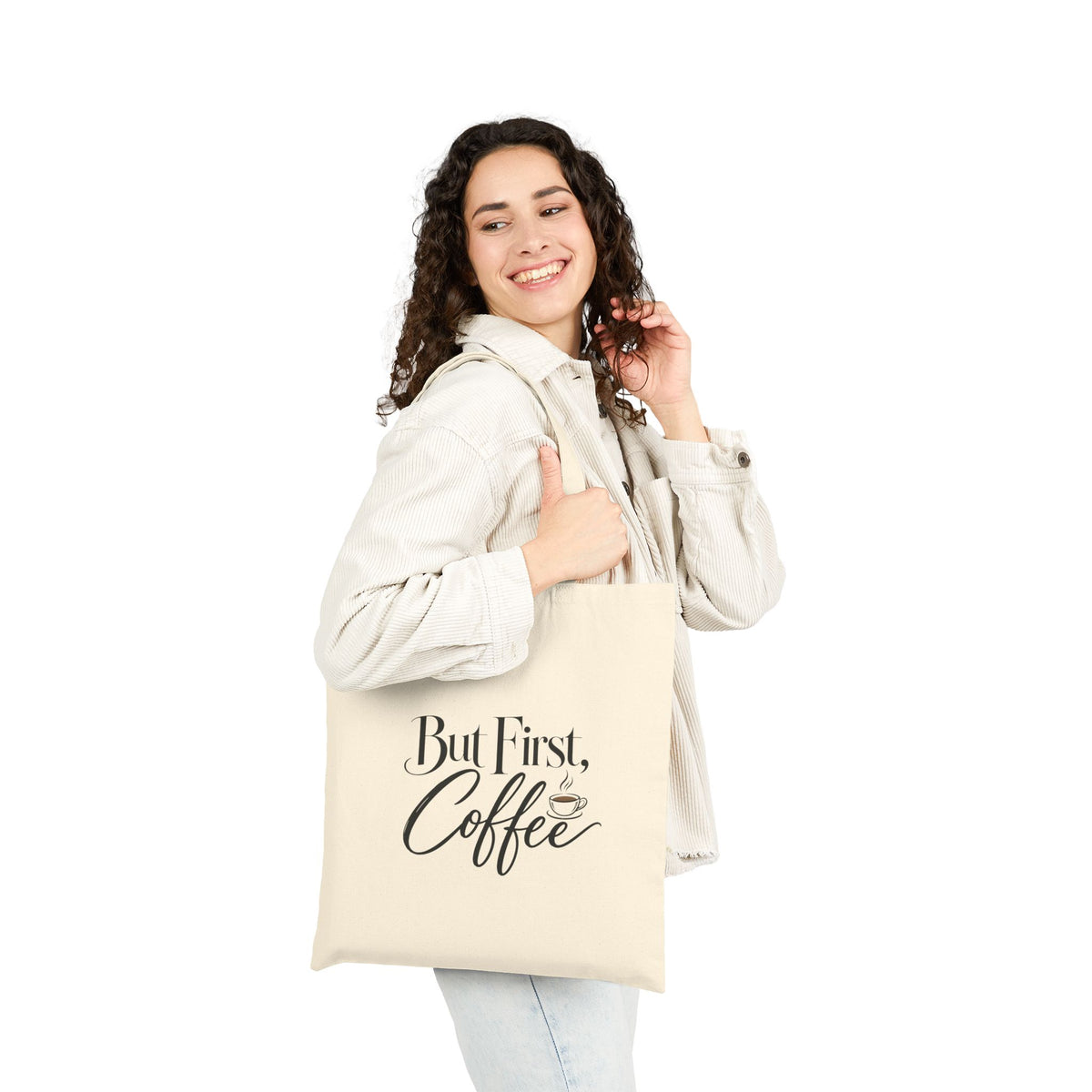 But First, Coffee Canvas Tote Bag