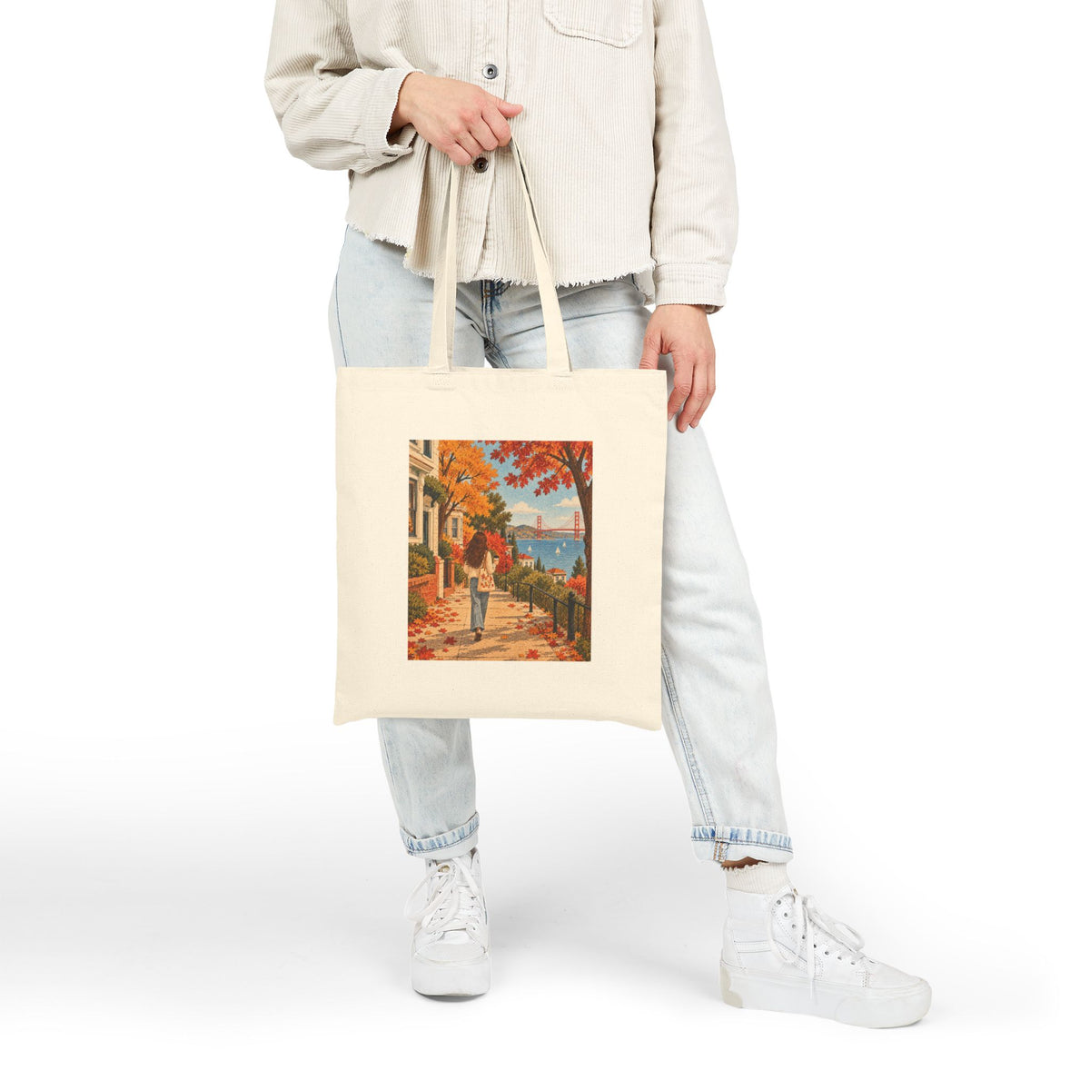 Autumn Walk Canvas Tote Bag