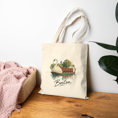 Boston Canvas Tote Bag
