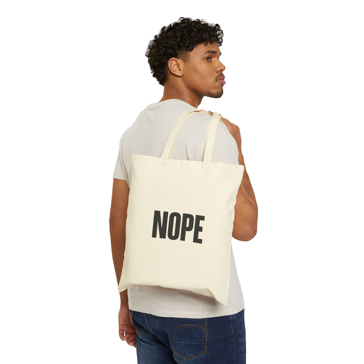 Nope Canvas Tote Bag