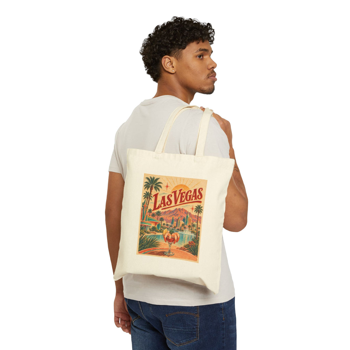 Las Vegas Canvas Tote Bag