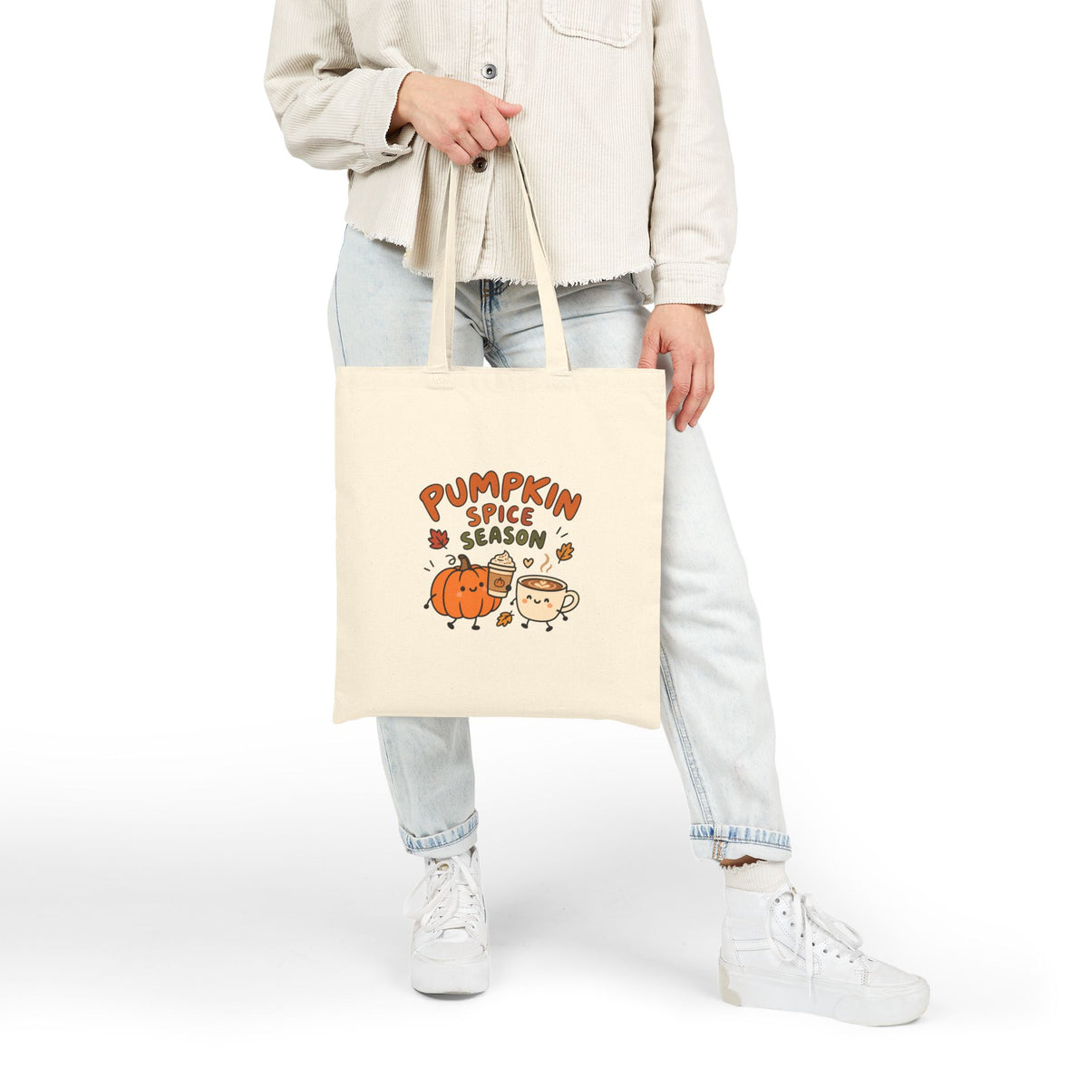 Pumpkin Spice Season Canvas Tote Bag