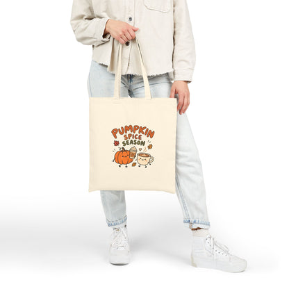 Pumpkin Spice Season Canvas Tote Bag