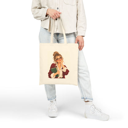 Bookish Teacher Canvas Tote Bag