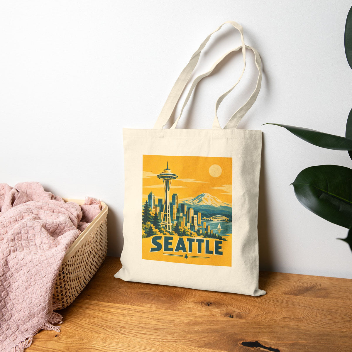 Seattle Canvas Tote Bag