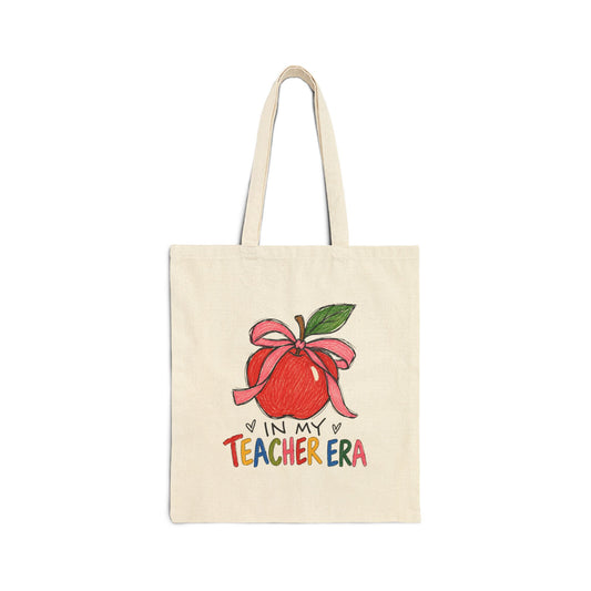 In My Teacher Era Canvas Tote Bag
