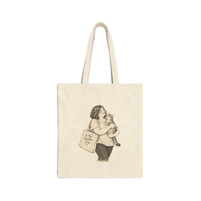 Cat-Loving Teacher Canvas Tote Bag