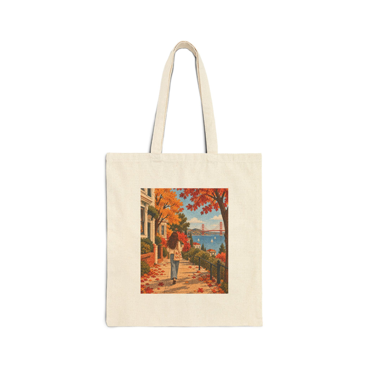 Autumn Walk Canvas Tote Bag