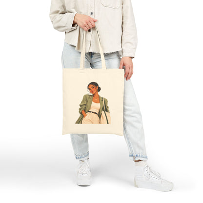 Stylish Teacher Canvas Tote Bag
