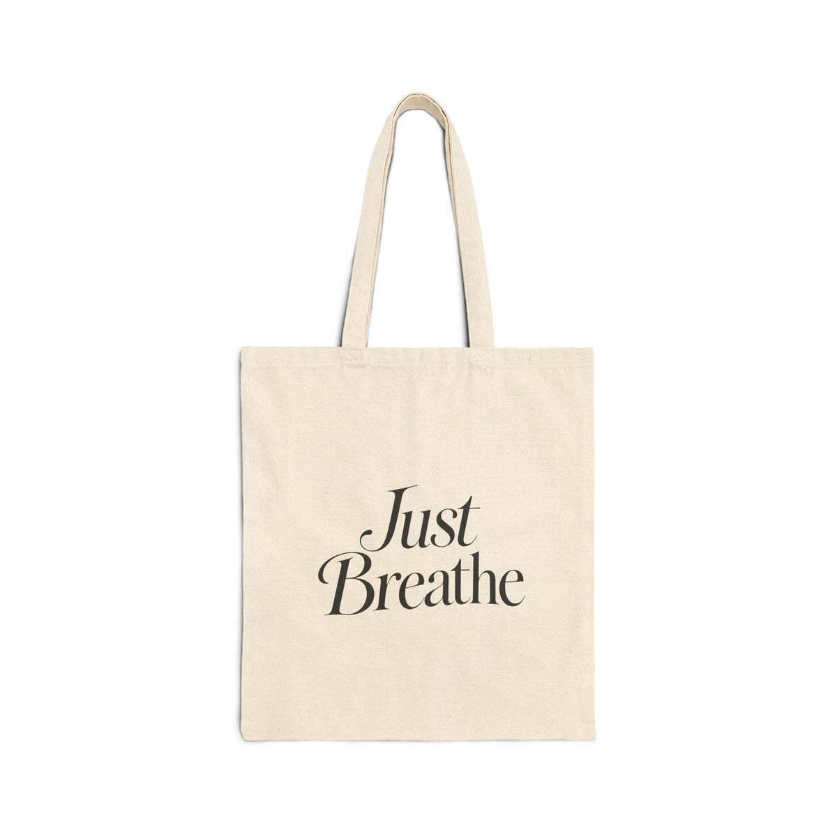 Just Breathe Canvas Tote Bag