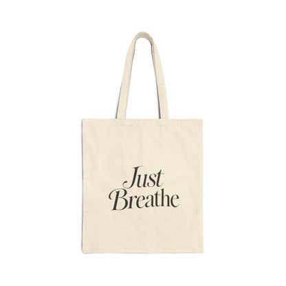 Just Breathe Canvas Tote Bag