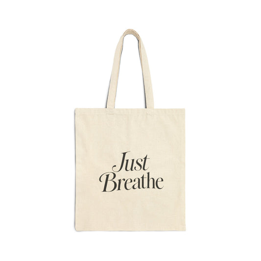 Just Breathe Canvas Tote Bag