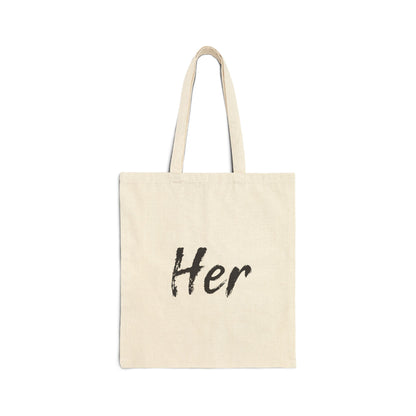 Her Canvas Tote Bag
