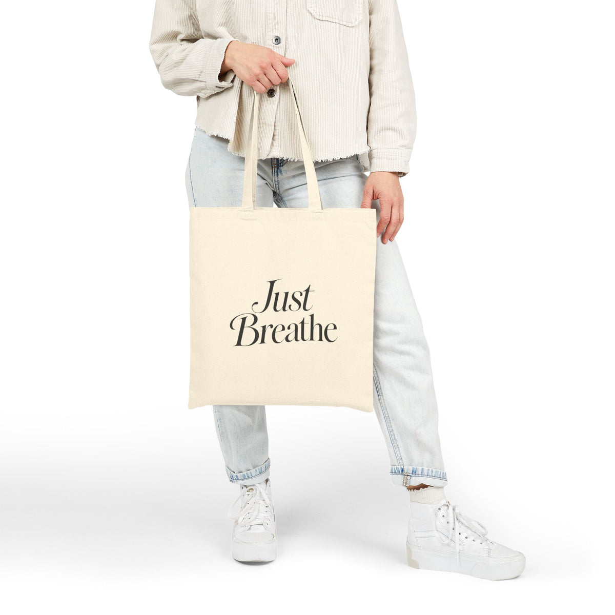 Just Breathe Canvas Tote Bag