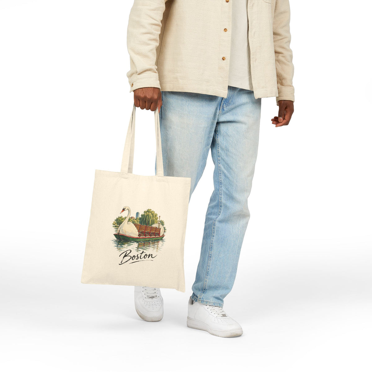 Boston Canvas Tote Bag