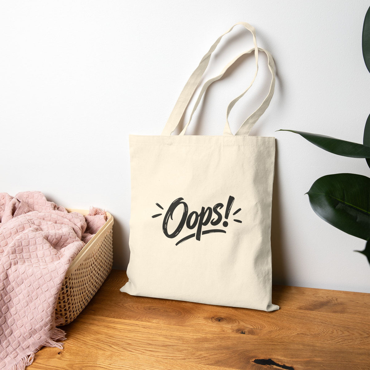 Oops! Canvas Tote Bag