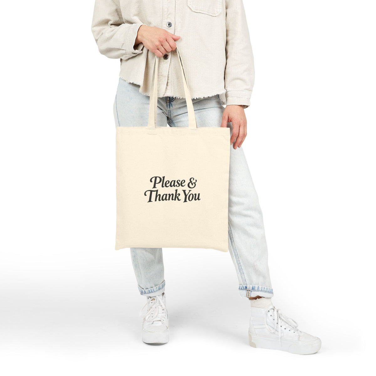 Please & Thank You Canvas Tote Bag