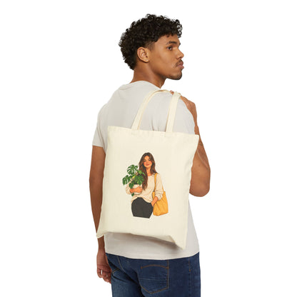 Plant-Loving Teacher Canvas Tote