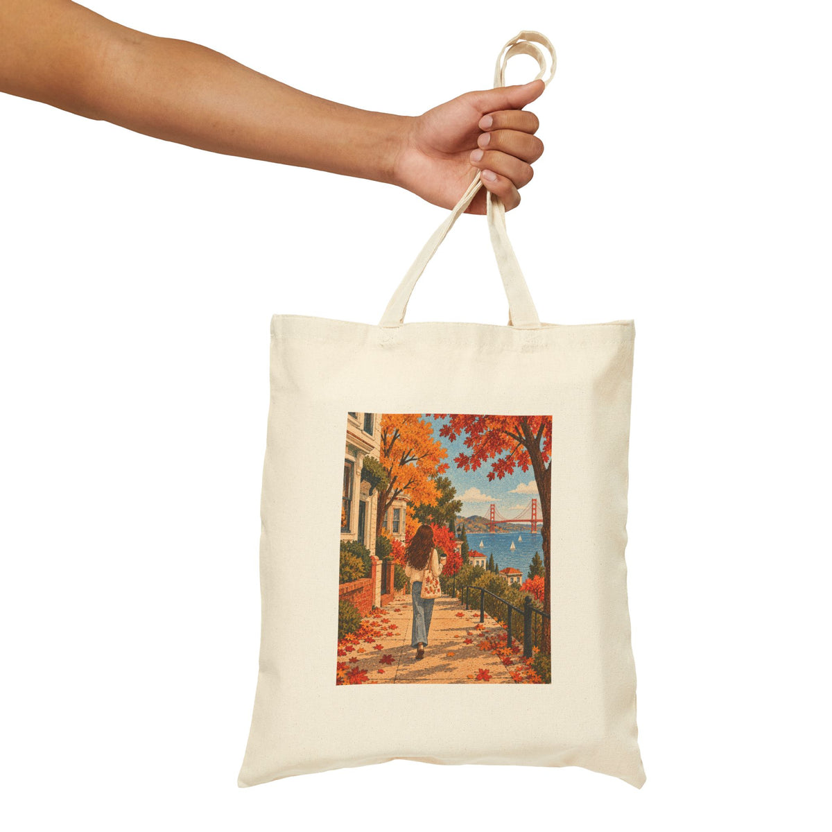 Autumn Walk Canvas Tote Bag