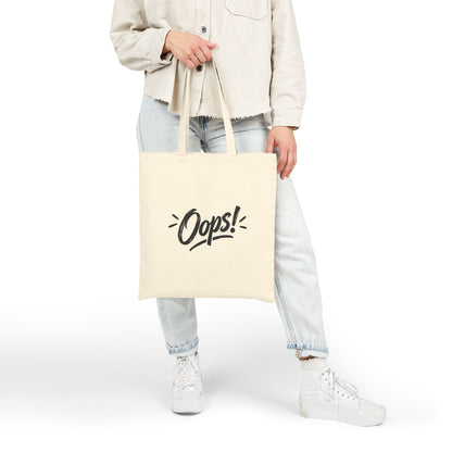 Oops! Canvas Tote Bag