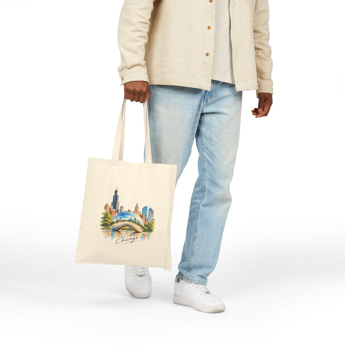 Chicago Canvas Tote Bag