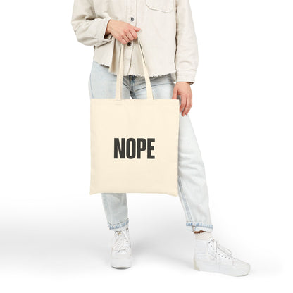 Nope Canvas Tote Bag