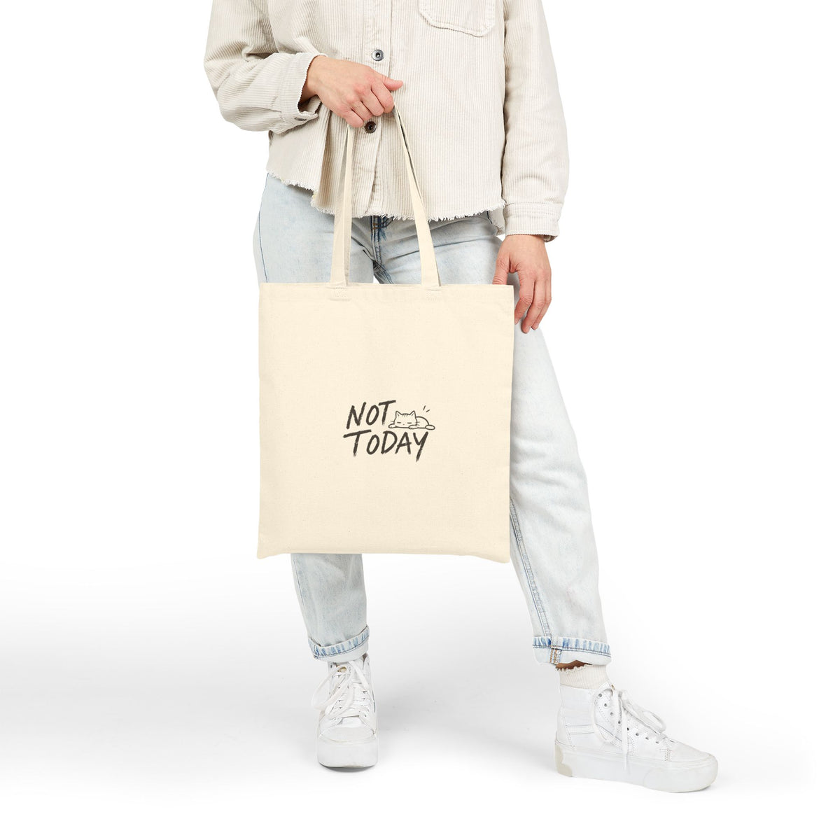 Not Today Canvas Tote Bag