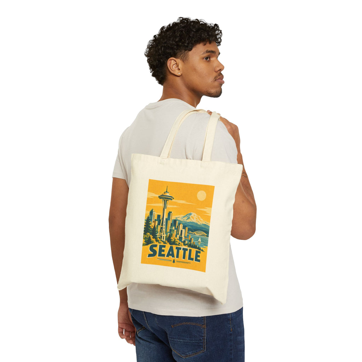 Seattle Canvas Tote Bag