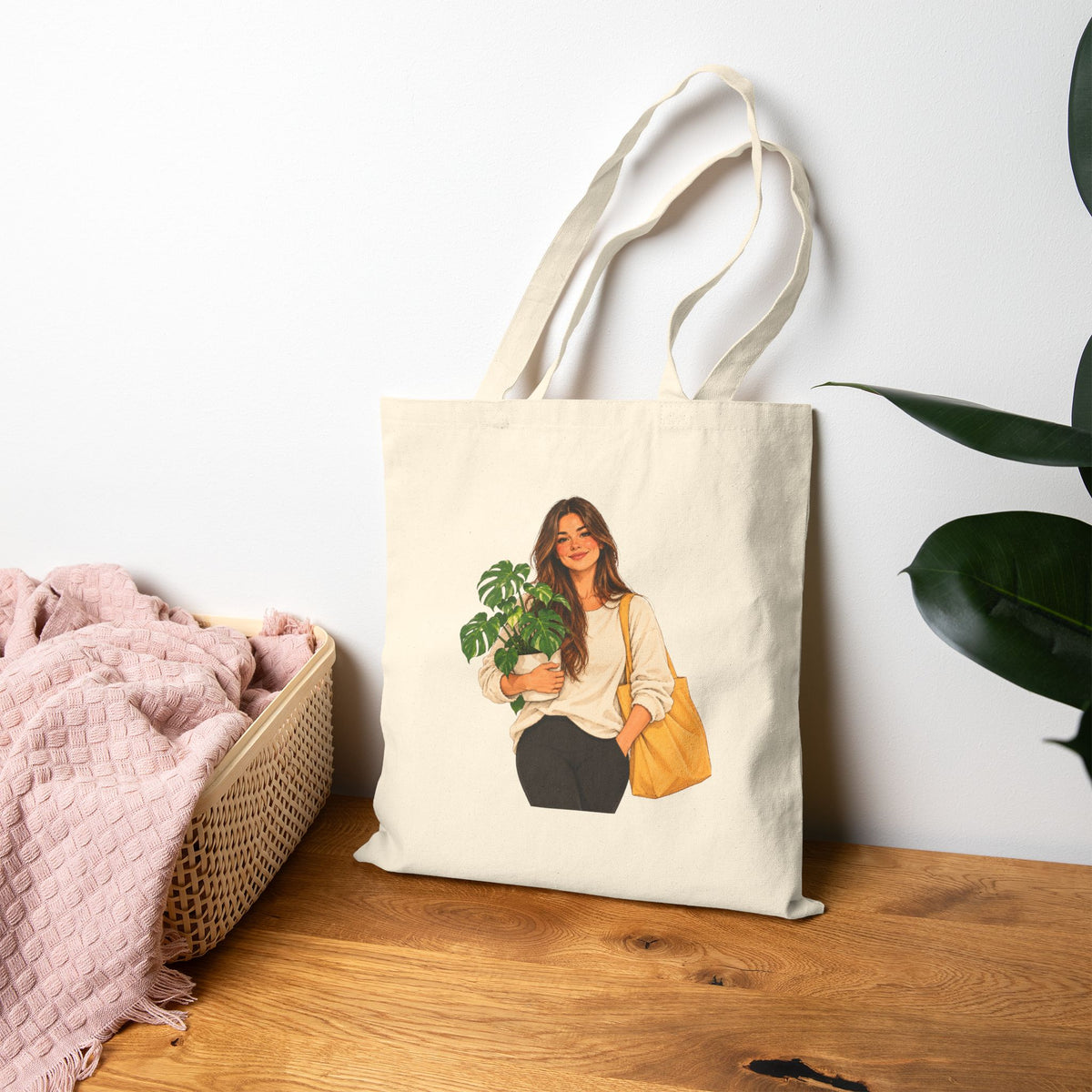 Plant-Loving Teacher Canvas Tote