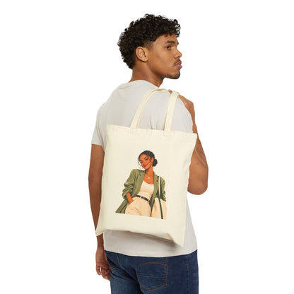Stylish Teacher Canvas Tote Bag
