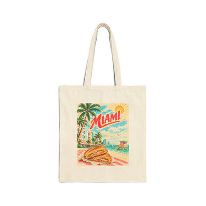 Miami Canvas Tote Bag