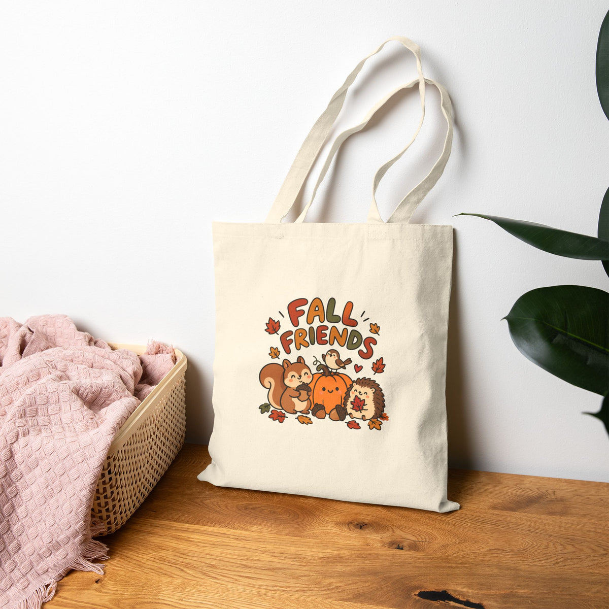 Fall Friends Canvas Tote Bag