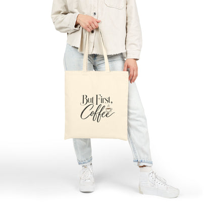 But First, Coffee Canvas Tote Bag