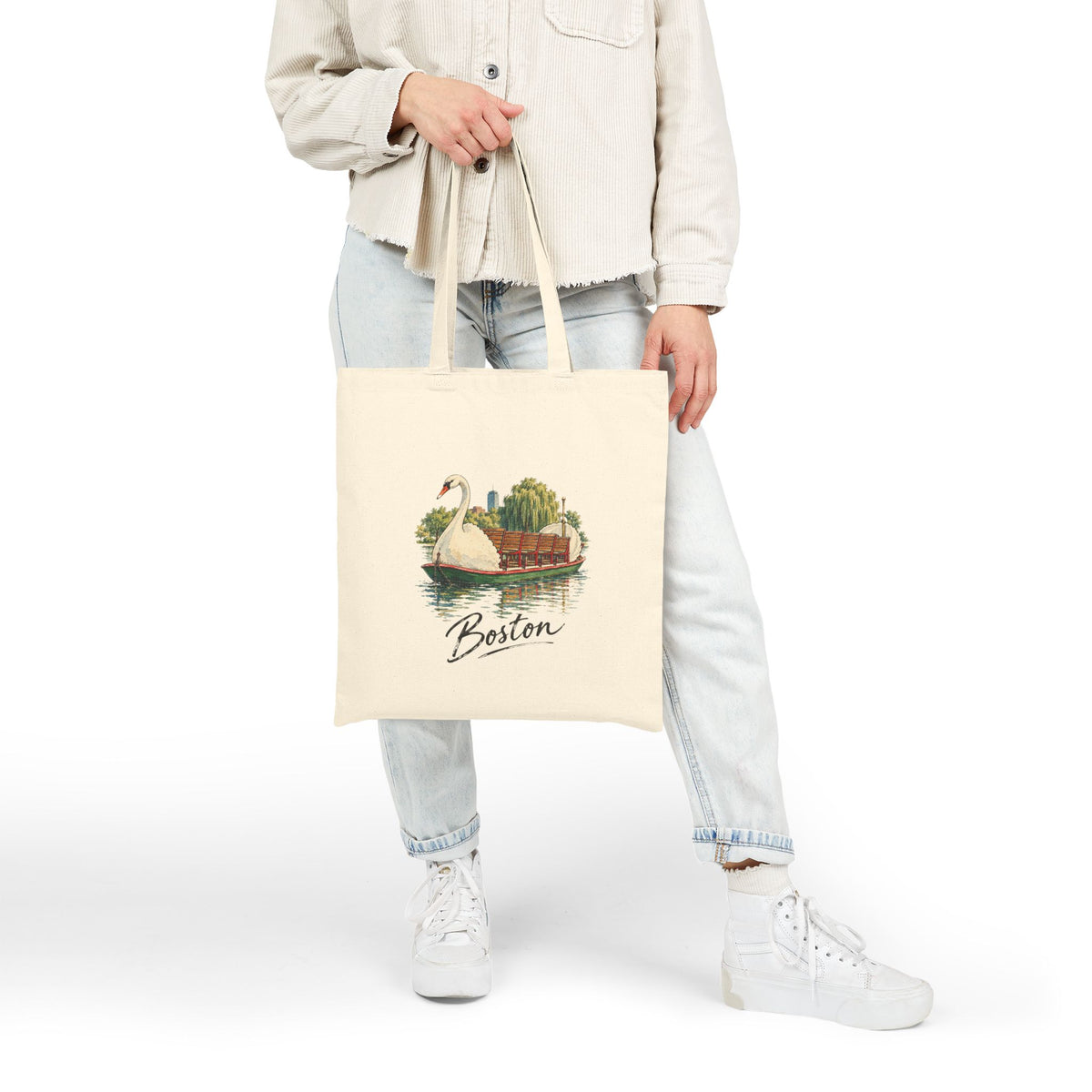 Boston Canvas Tote Bag