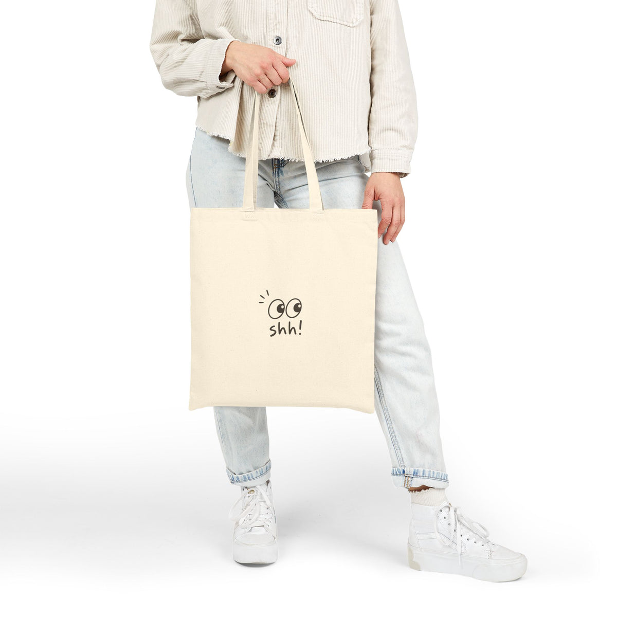 Shh! Canvas Tote Bag