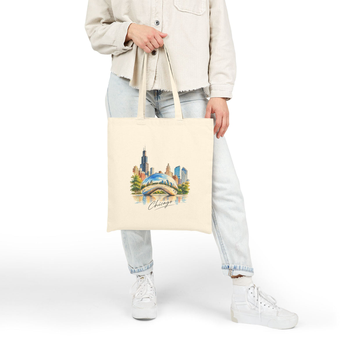 Chicago Canvas Tote Bag