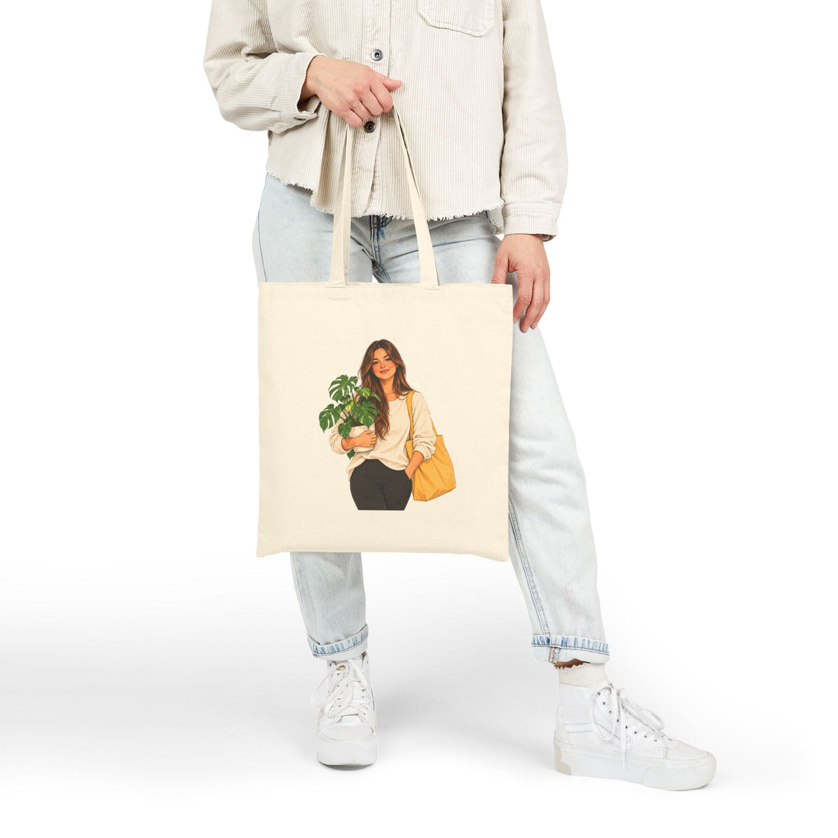 Plant-Loving Teacher Canvas Tote