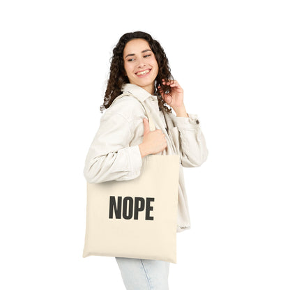 Nope Canvas Tote Bag