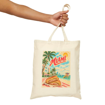Miami Canvas Tote Bag