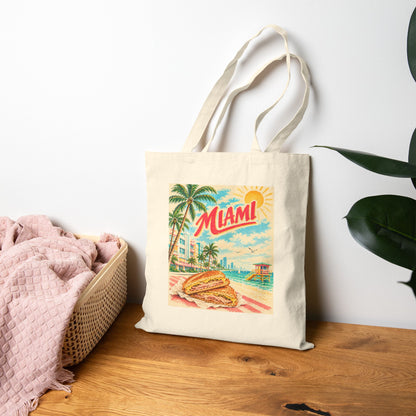 Miami Canvas Tote Bag