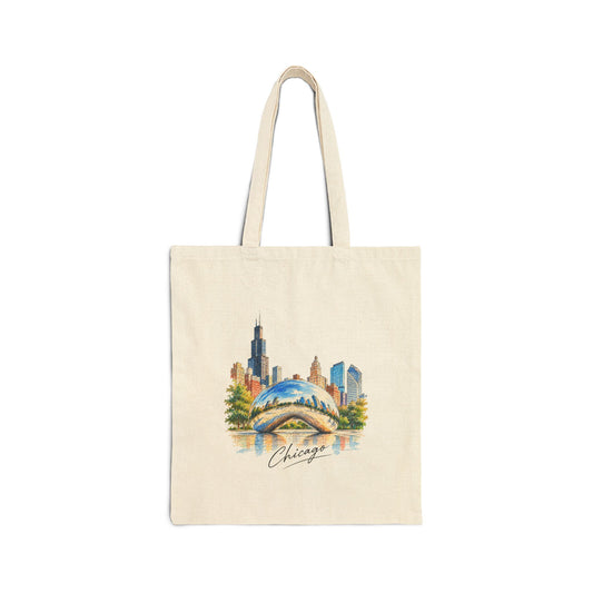 Chicago Canvas Tote Bag
