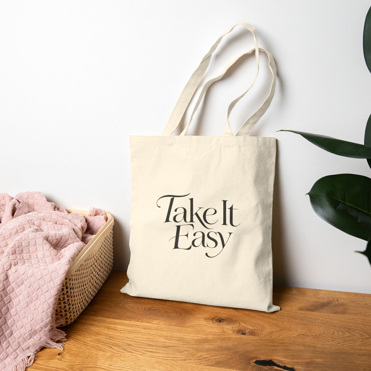 Take It Easy Canvas Tote Bag