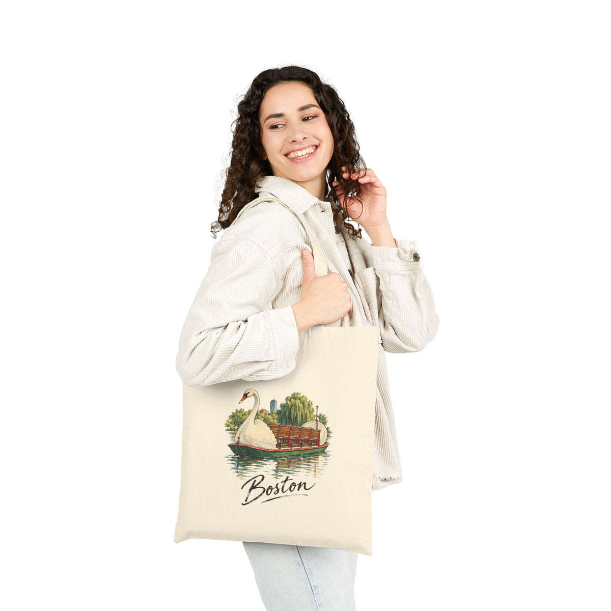 Boston Canvas Tote Bag