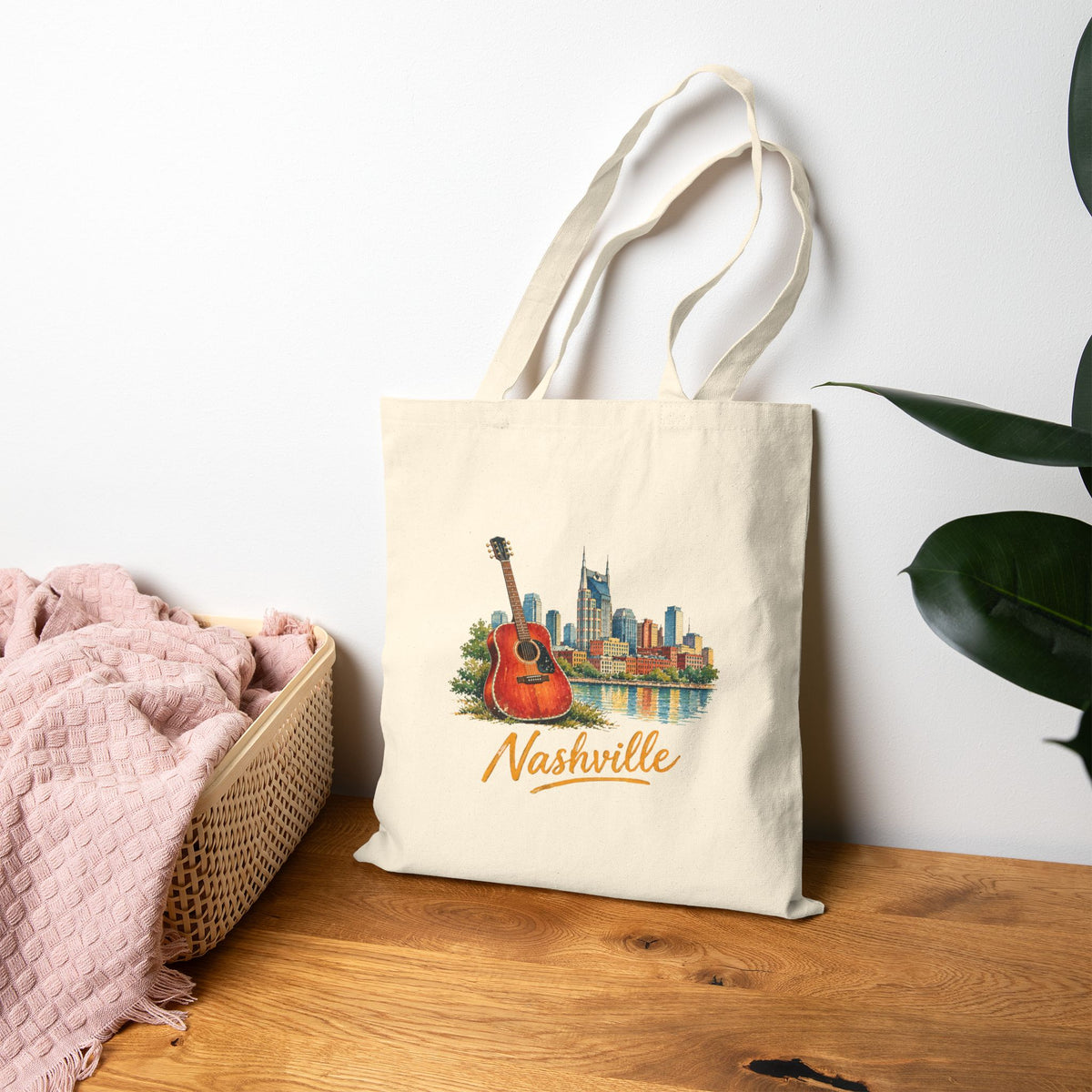 Nashville Canvas Tote Bag