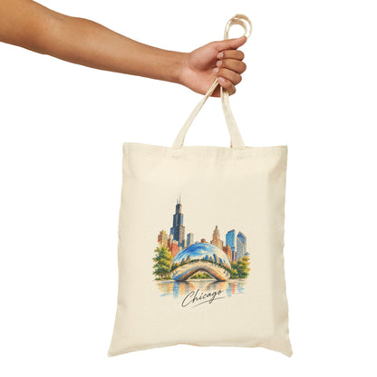 Chicago Canvas Tote Bag