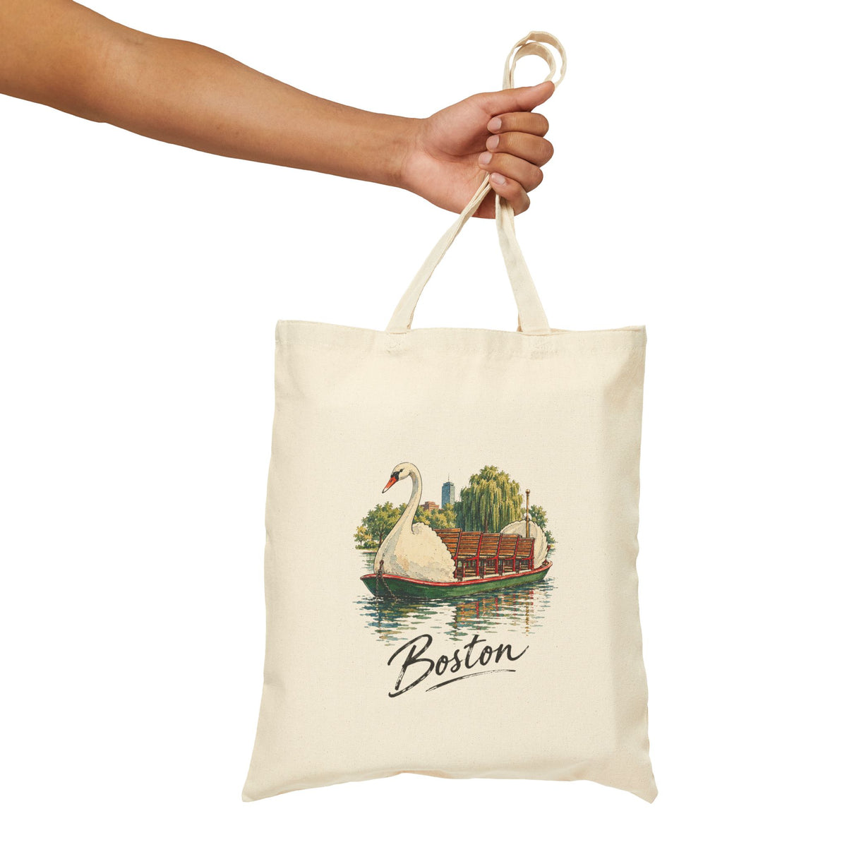 Boston Canvas Tote Bag