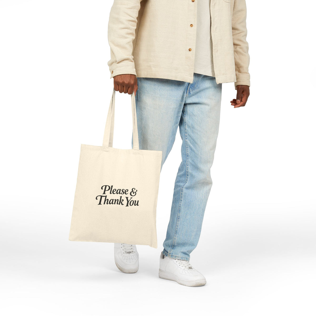 Please & Thank You Canvas Tote Bag