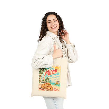 Miami Canvas Tote Bag