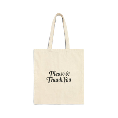 Please & Thank You Canvas Tote Bag